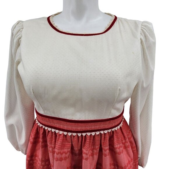 Joseph Magnin Vintage 70's Maxi Dress, Women's 8 - Picture 5 of 16